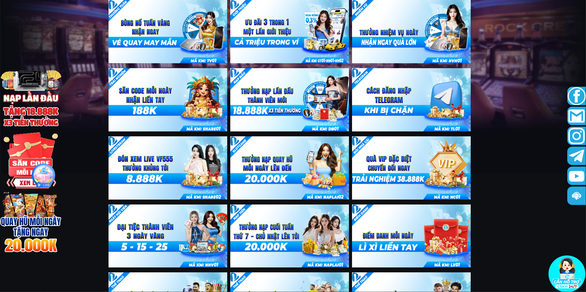 Slot game đa dạng tại VF555