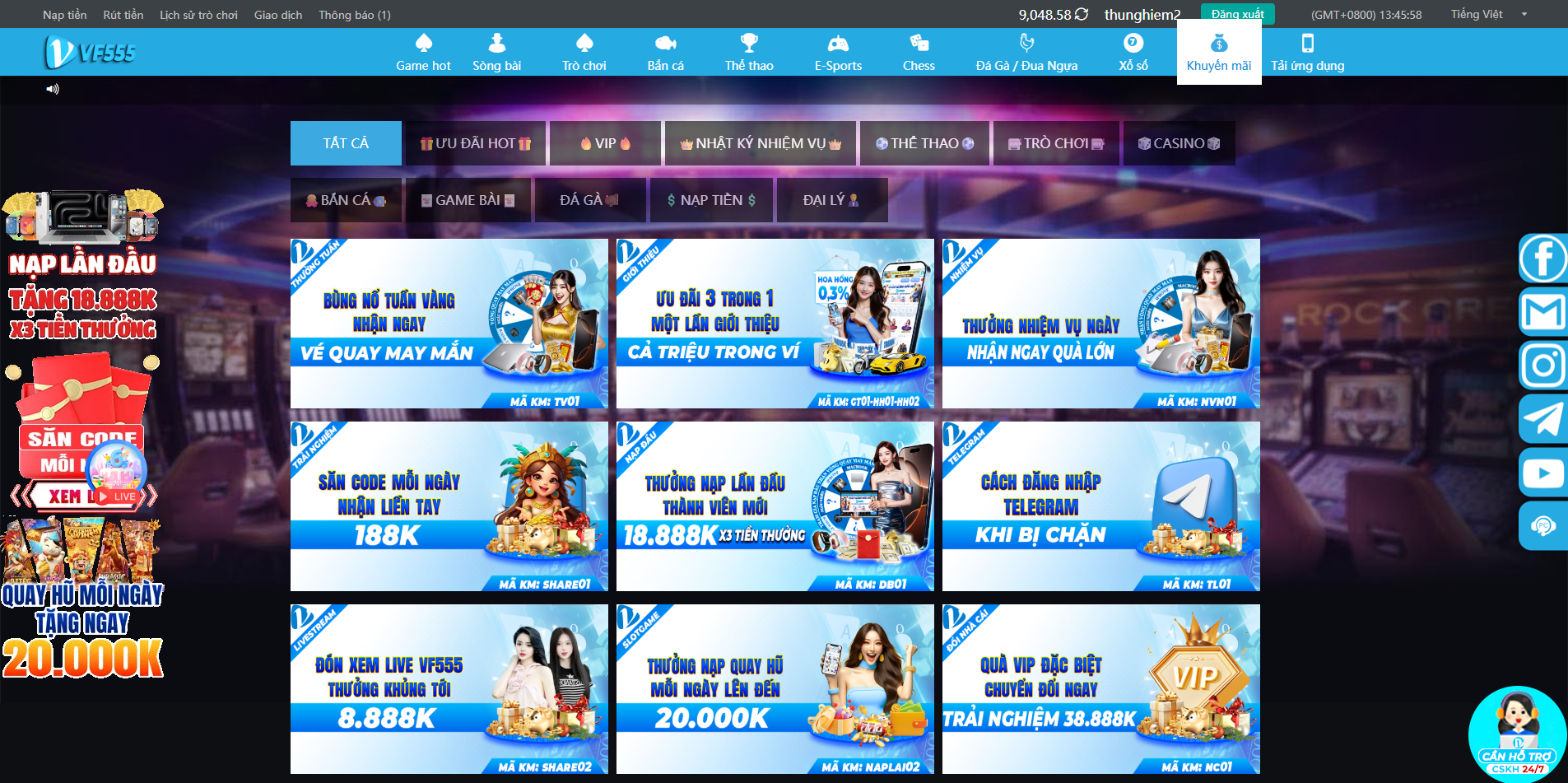 Casino live chất lượng cao VF555